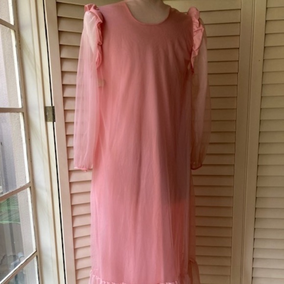 Vintage Movie Star Pink Peignoir Set - Picture 7 of 12
